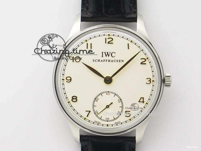 MIROTIME 0204 Unisex Portuguese Real PR RG IW500702 ZF 1:1 Best Edition On Brown Leather Strap A52010 V 7303